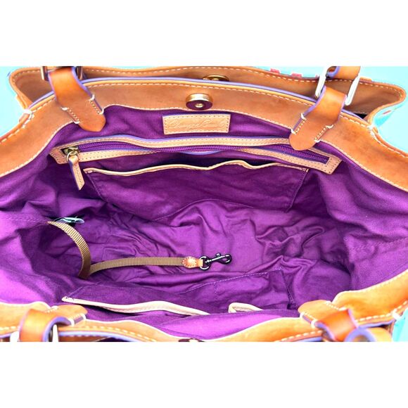 Disney Dooney & Bourke 2017 Flower Garden Festival Figment Flynn Large Tote Bag - Picture 9 of 16